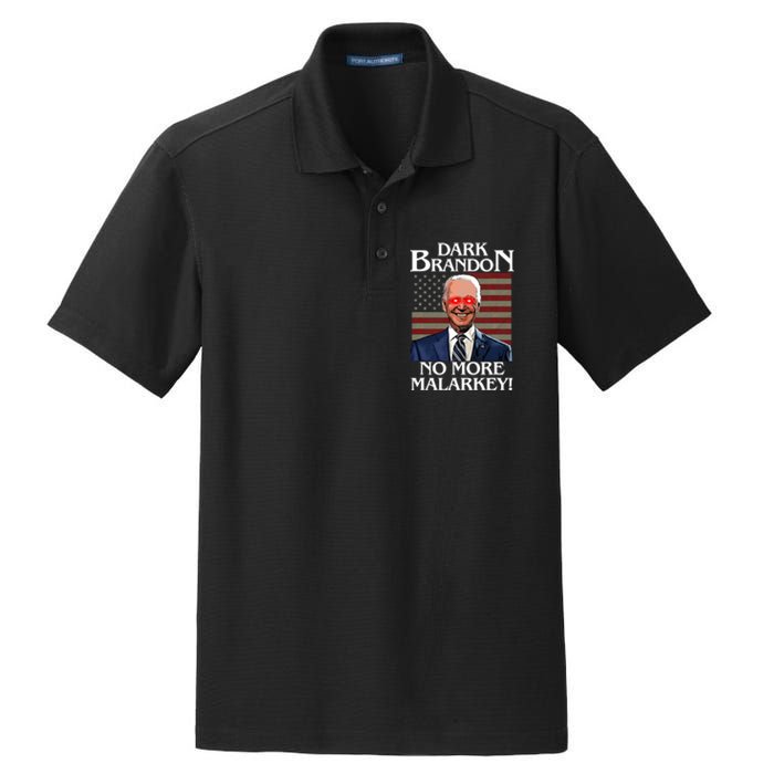 Dark Brandon No More Malarkey Funny Presidential Meme Dry Zone Grid Polo