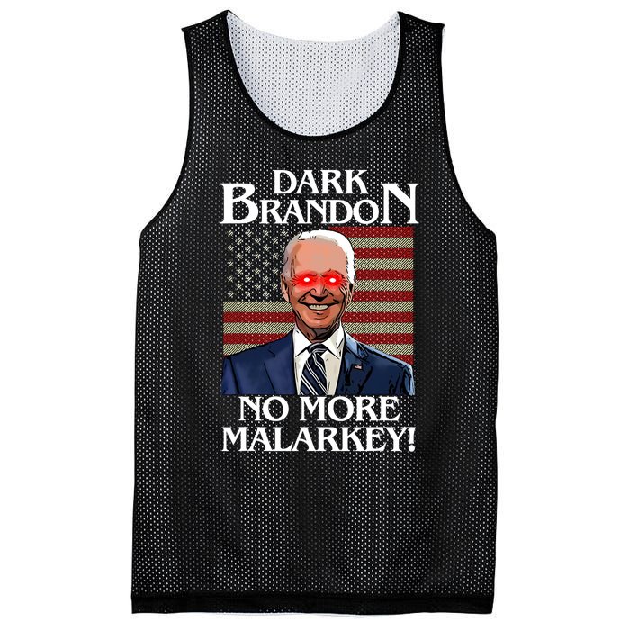 Dark Brandon No More Malarkey Funny Presidential Meme Mesh Reversible Basketball Jersey Tank