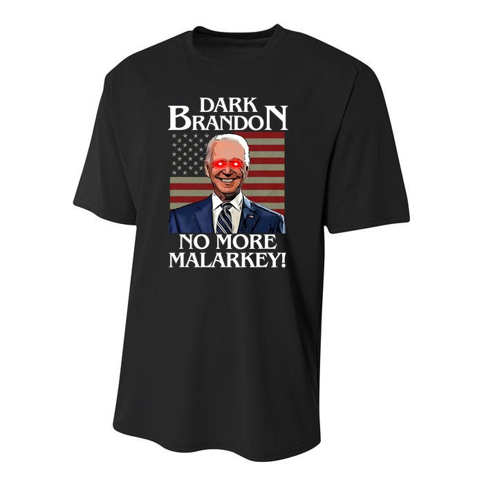 Dark Brandon No More Malarkey Funny Presidential Meme Youth Performance Sprint T-Shirt