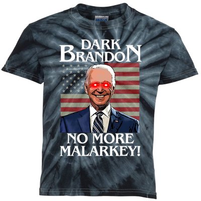 Dark Brandon No More Malarkey Funny Presidential Meme Kids Tie-Dye T-Shirt