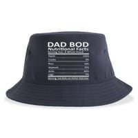 Dad Bod Nutritional Facts Funny Father Sustainable Bucket Hat