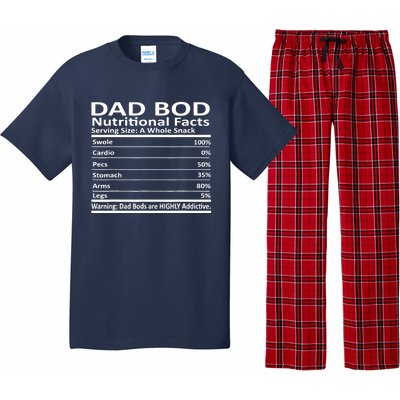 Dad Bod Nutritional Facts Funny Father Pajama Set