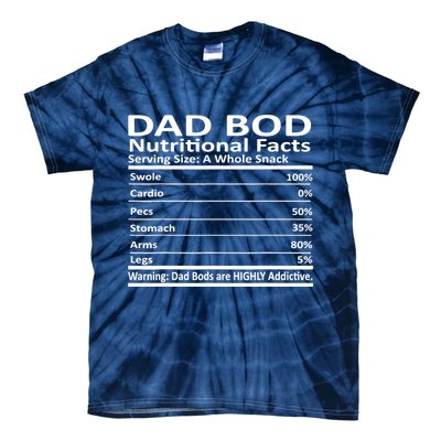 Dad Bod Nutritional Facts Funny Father Tie-Dye T-Shirt