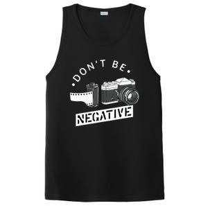 Dont Be Negative Film Roll Funny Photographer Camera PosiCharge Competitor Tank