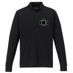 Dont Be Negative Funny Photography Camera Performance Long Sleeve Polo