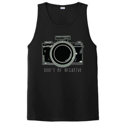 Dont Be Negative Funny Photography Camera PosiCharge Competitor Tank