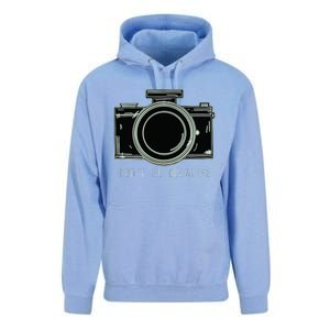 Dont Be Negative Funny Photography Camera Unisex Surf Hoodie