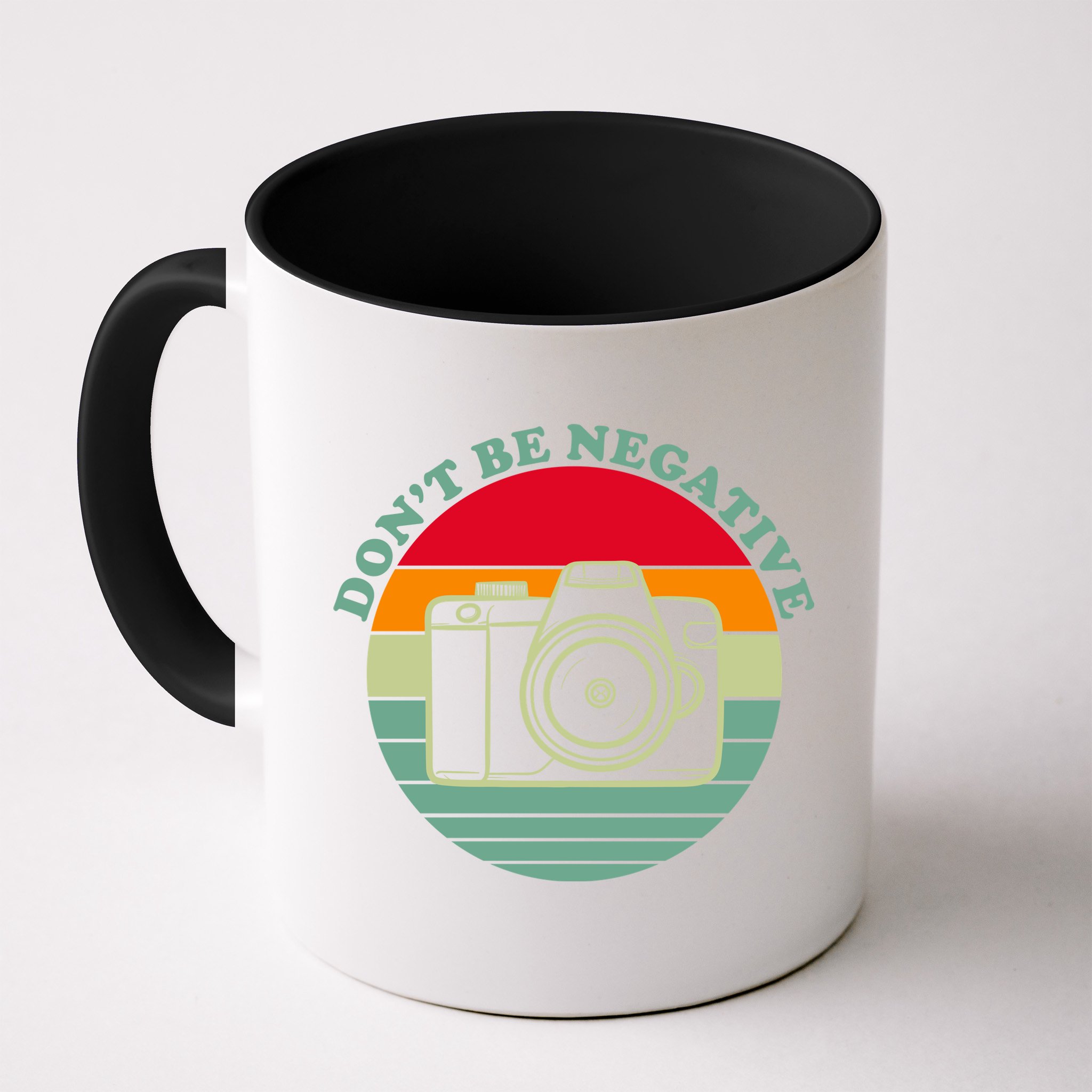 Dont Be Negative Camera Vintage Mug