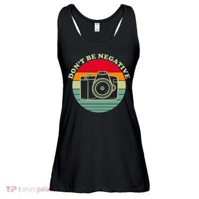 Dont Be Negative Camera Vintage Ladies Essential Flowy Tank