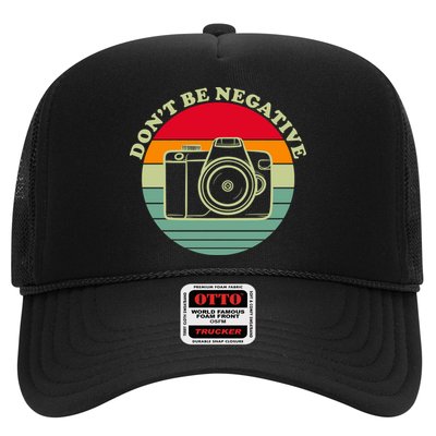 Dont Be Negative Camera Vintage Trucker Hat