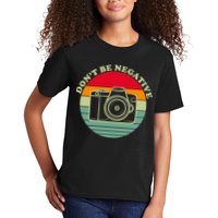 Dont Be Negative Camera Vintage Kids T-Shirt