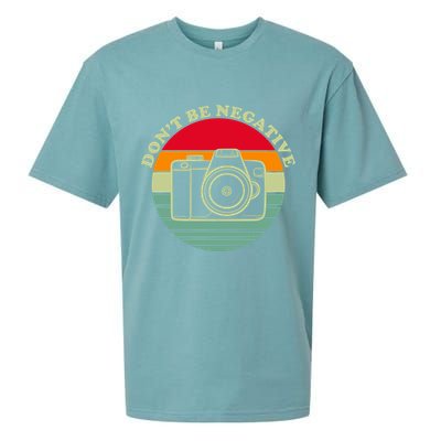 Dont Be Negative Camera Vintage Sueded Cloud Jersey T-Shirt