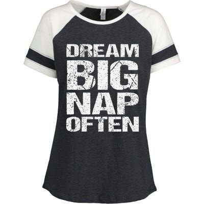 Dream Big Nap Of Ten Enza Ladies Jersey Colorblock Tee