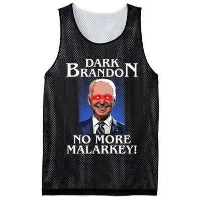 Dark Brandon No More Malarkey Funny Presidential Meme Mesh Reversible Basketball Jersey Tank