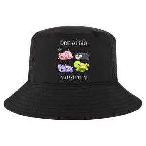 Dream Big Nap Often Funny Animal Cool Comfort Performance Bucket Hat