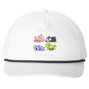 Dream Big Nap Often Funny Animal Snapback Five-Panel Rope Hat