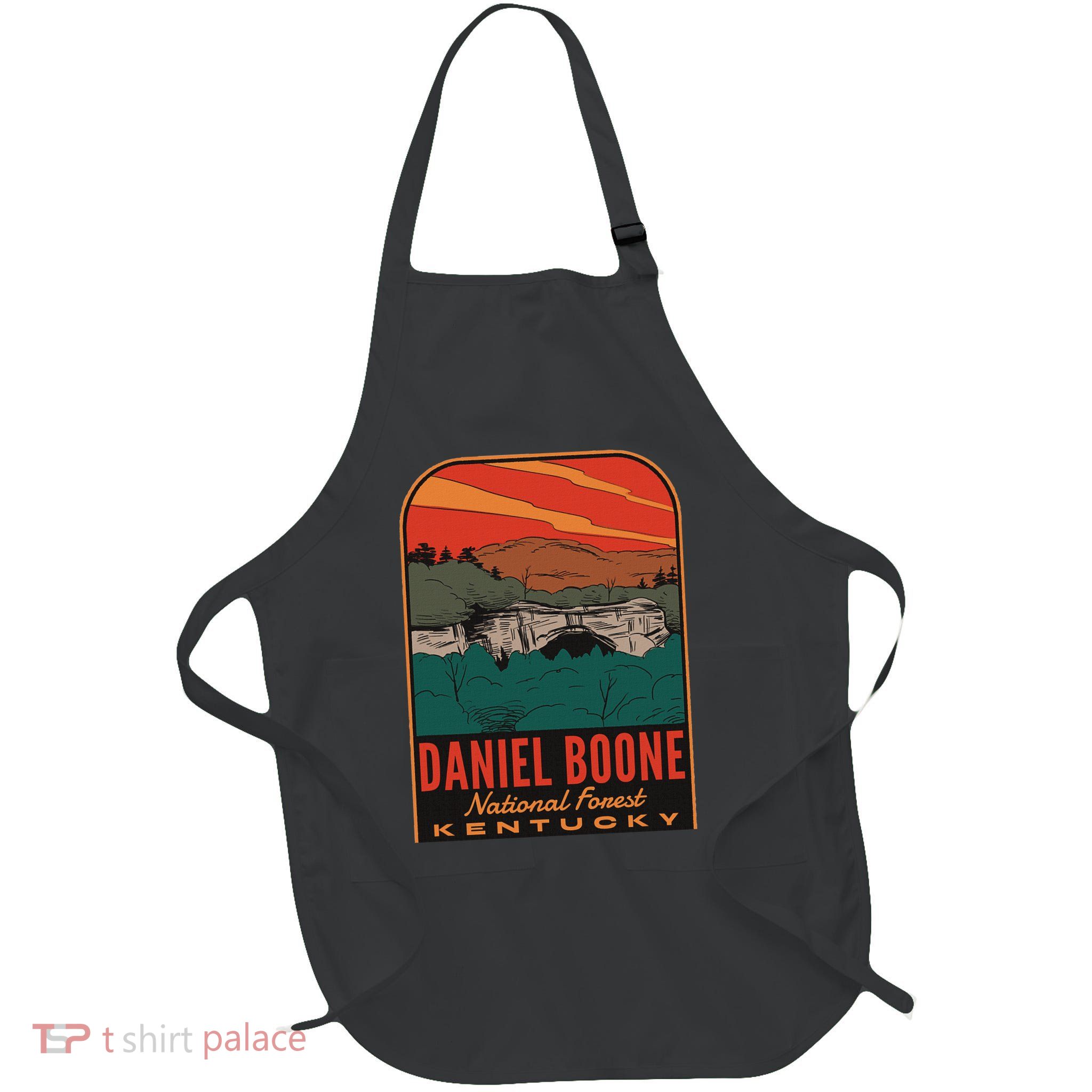 Daniel Boone National Forest Full-Length Apron With Pockets
