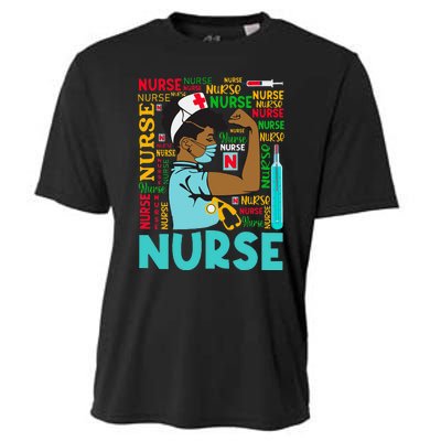 Dy Black Nurse 2020 Costume Black History Month Gifts Cooling Performance Crew T-Shirt