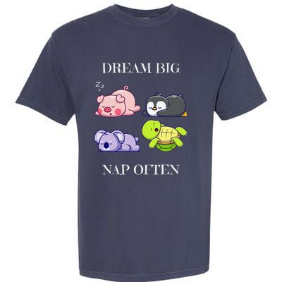 Dream Big Nap Often Animal Garment-Dyed Heavyweight T-Shirt