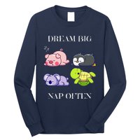 Dream Big Nap Often Animal Long Sleeve Shirt