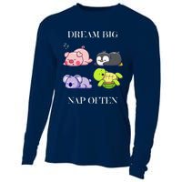 Dream Big Nap Often Animal Cooling Performance Long Sleeve Crew