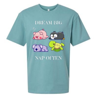 Dream Big Nap Often Animal Sueded Cloud Jersey T-Shirt