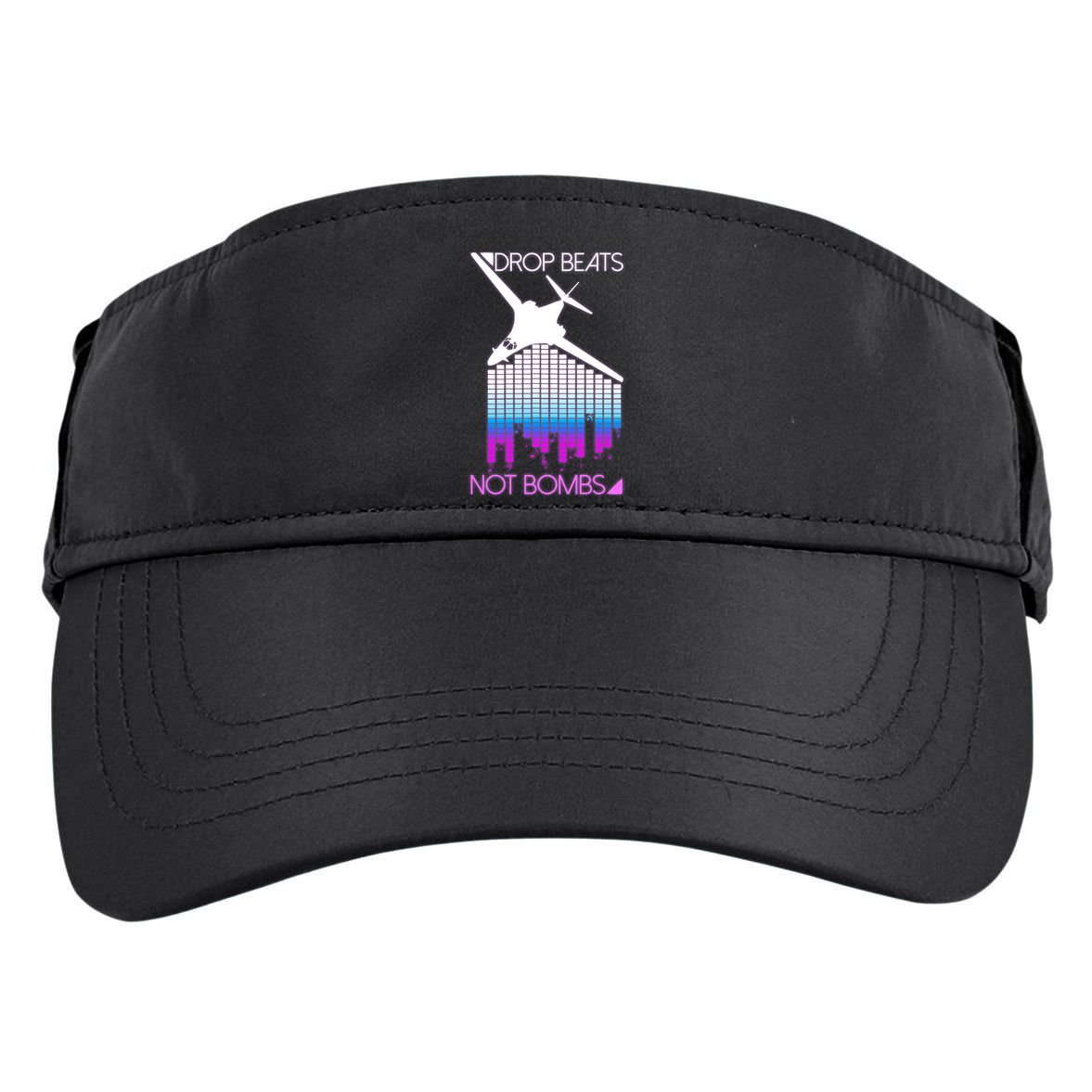 Drop Beats Not Bombs Adult Drive Performance Visor