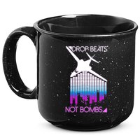 Drop Beats Not Bombs 15oz Campfire Ceramic Mug