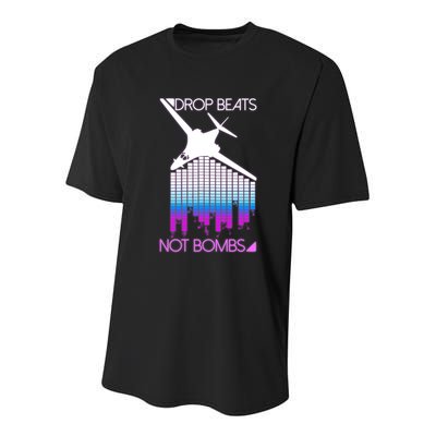 Drop Beats Not Bombs Youth Performance Sprint T-Shirt