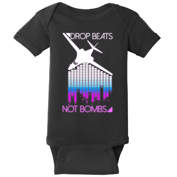Drop Beats Not Bombs Baby Bodysuit