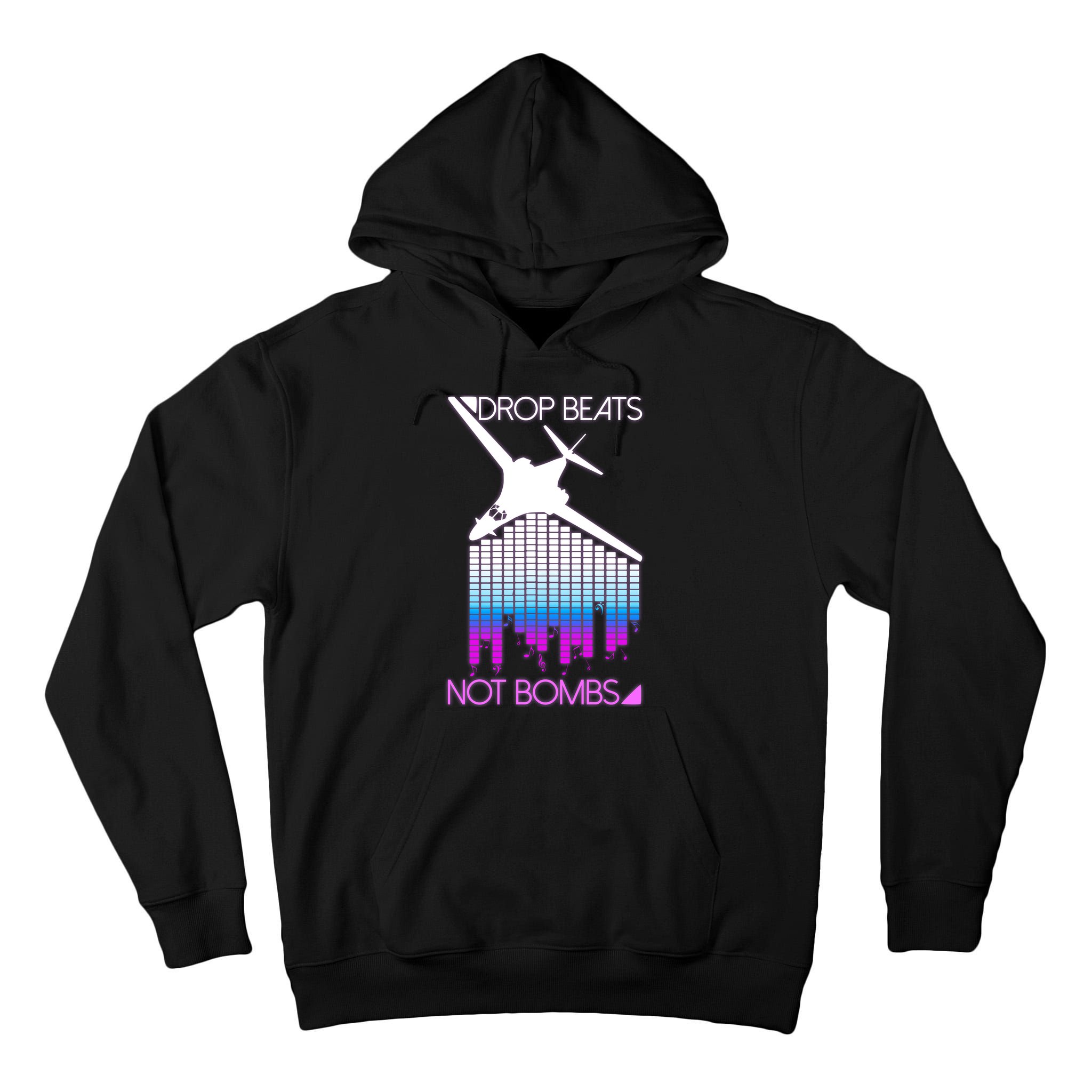 Drop Beats Not Bombs Tall Hoodie