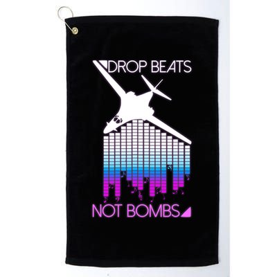 Drop Beats Not Bombs Golf Towel