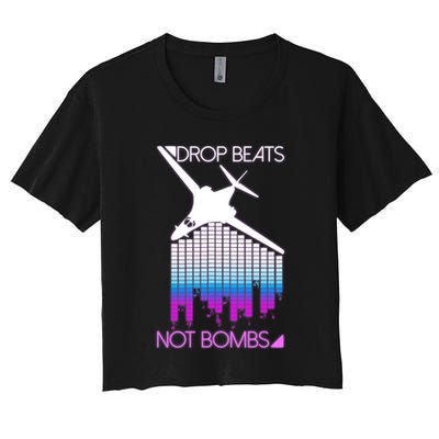 Drop Beats Not Bombs Crop Top