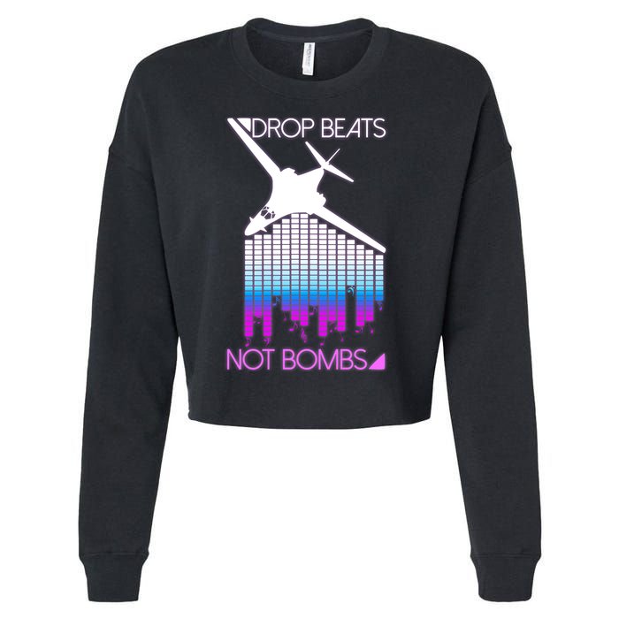 Drop Beats Not Bombs Cropped Pullover Crew