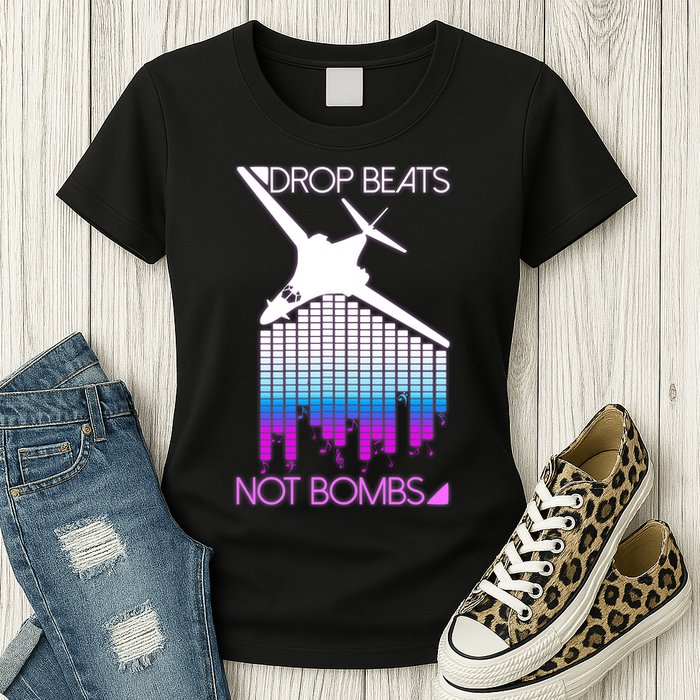 Drop Beats Not Bombs Womens T-Shirt