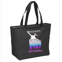 Drop Beats Not Bombs Zip Tote Bag