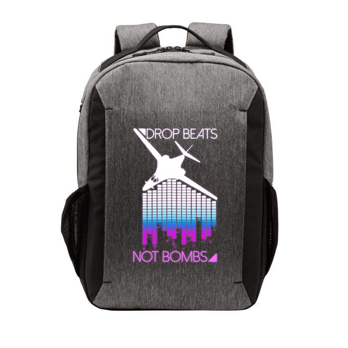 Drop Beats Not Bombs Vector Backpack
