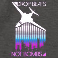 Drop Beats Not Bombs Vector Backpack