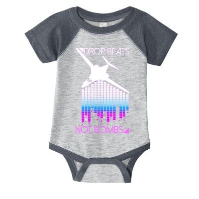 Drop Beats Not Bombs Infant Baby Jersey Bodysuit