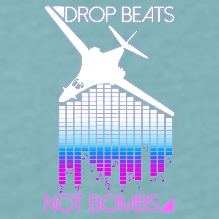 Drop Beats Not Bombs Sueded Cloud Jersey T-Shirt