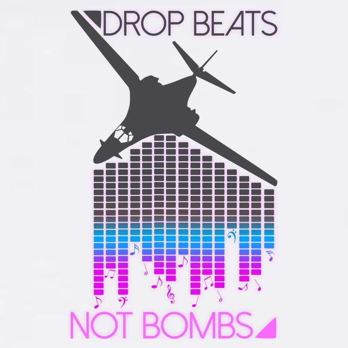Drop Beats Not Bombs Garment-Dyed Sweatshirt