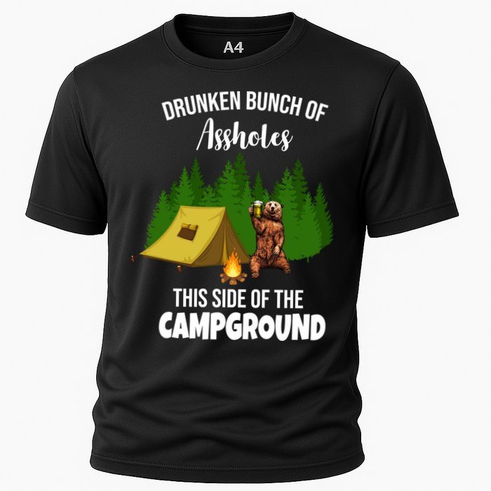 Drunken Bunch Of Assholes This Side Of The Campground Cooling Performance Crew T-Shirt