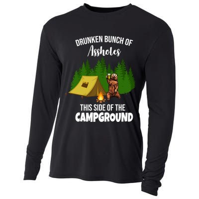 Drunken Bunch Of Assholes This Side Of The Campground Cooling Performance Long Sleeve Crew