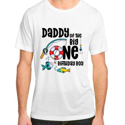 Daddy Big One 1-Year-Old  Fishing Birthday Adult ChromaSoft Performance T-Shirt