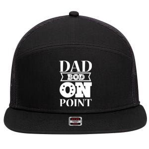 Dad Bod On Point 7 Panel Mesh Trucker Snapback Hat