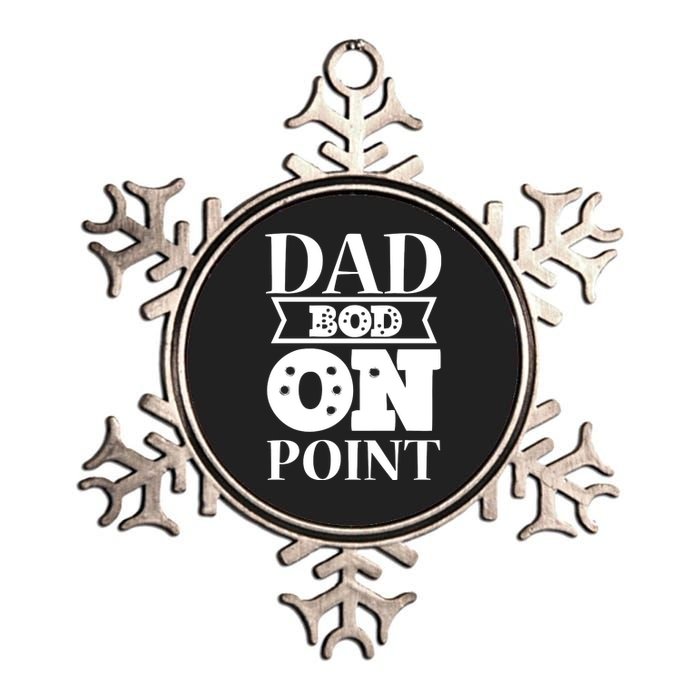 Dad Bod On Point Metallic Star Ornament