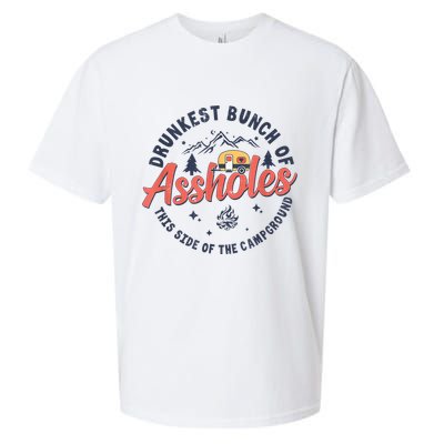 Drunkest Bunch Of Assholes This Side Of The Campground Sueded Cloud Jersey T-Shirt
