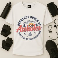 Drunkest Bunch Of Assholes This Side Of The Campground Performance Shirt