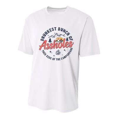 Drunkest Bunch Of Assholes This Side Of The Campground Youth Performance Sprint T-Shirt