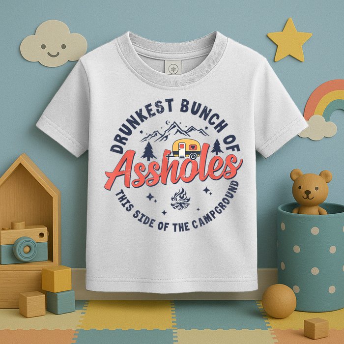 Drunkest Bunch Of Assholes This Side Of The Campground Toddler T-Shirt